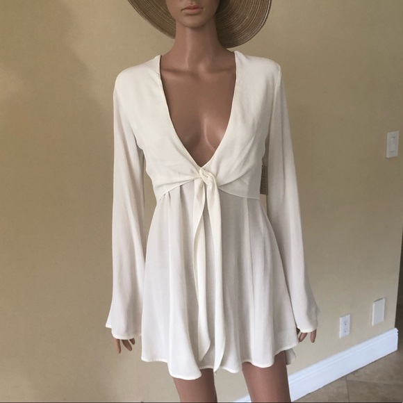 Flynn Skye Beige Dress (Mini) - Picture 2 of 10